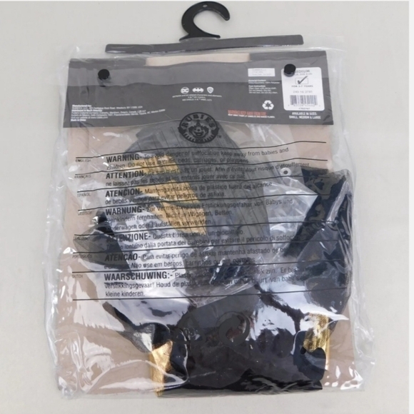NWT DC Batman Batgirl Halloween Costume Dress Armbands Mask Girl's Medium New - Picture 3 of 8